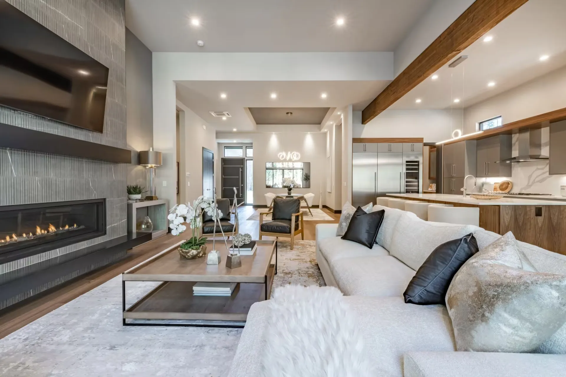 Remodeled living room